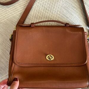 Coach vintage leather Station shoulder crossbody bag